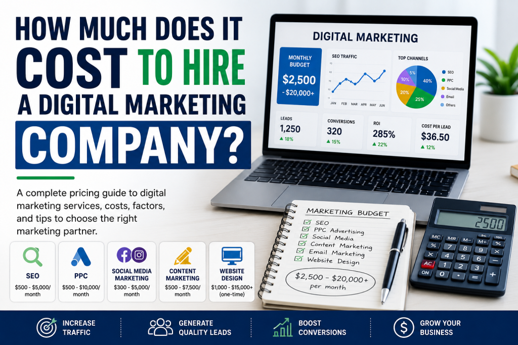 How Much Does It Cost to Hire a Digital Marketing Company?